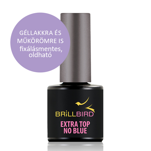 BrillBird - HEMA Free Extra Top - No Blue /fixálásmentes, nem kékítő fedőfény 8ml