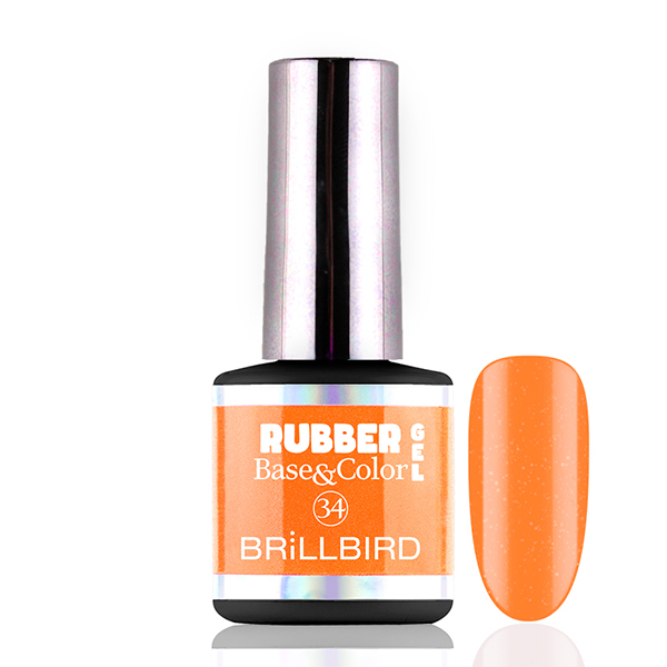 BrillBird - HEMA Free Rubber Gel Base&Color - 34 - 8ml