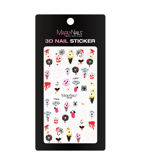 MarilyNails - 3D Körömmatrica MN-08