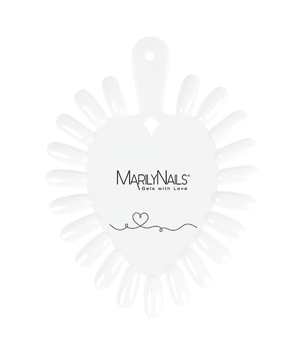 MarilyNails - Szív alakú margaréta színpaletta - White