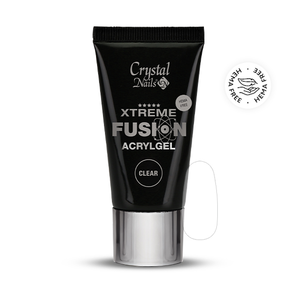 Crystal Nails - Xtreme Fusion HEMA Free AcrylGel Clear - 54ml (60g)