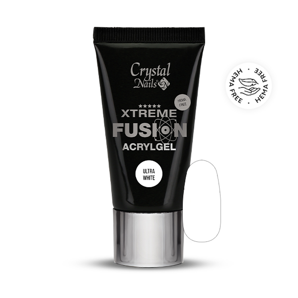 Crystal Nails - Xtreme Fusion HEMA Free AcrylGel - Milky Rose 27ml (30g) 