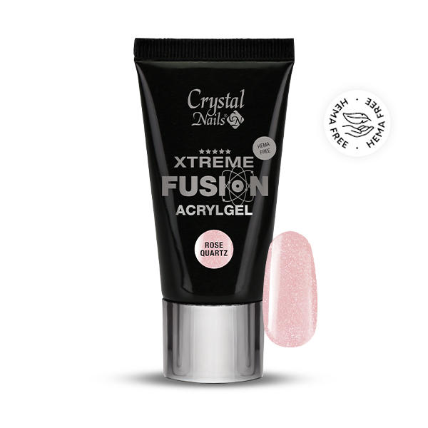 Crystal Nails - Xtreme Fusion HEMA Free AcrylGel Natural White - 27ml (30g)