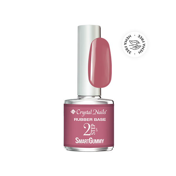 Crystal Nails - 2S SmartGummy HEMA Free Rubber base gel - Nr37 Shimmer White 8ml