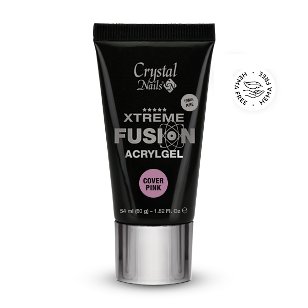 Crystal Nails - Xtreme Fusion HEMA Free AcrylGel Cover Pink - 54ml (60g)
