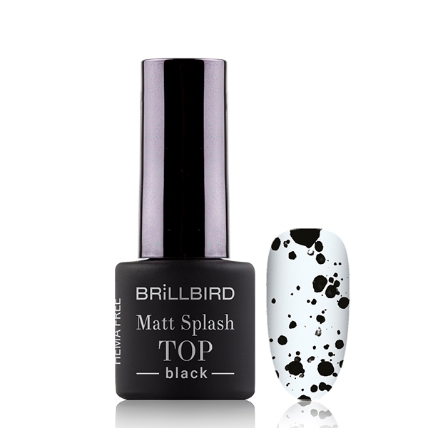 BrillBird - HEMA Free Matt Splash Top - black 4ml