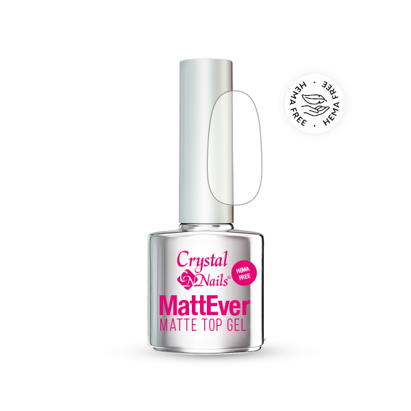 Crystal Nails - HEMA Free MattEver Matt Top Gel - 8ml