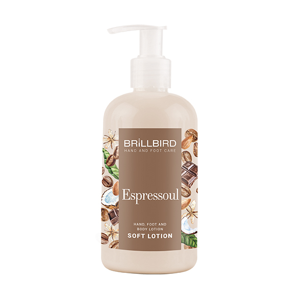 BrillBird - Espressoul - Kéz- és lábápoló krém - Soft lotion 250ml 