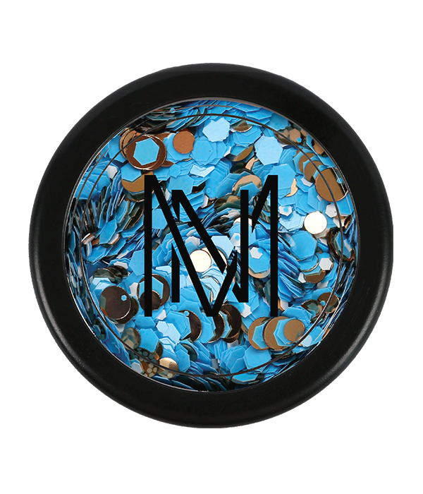 MarilyNails - MN glitter 3 - kék - 1db