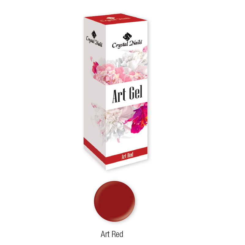Crystal Nails - Art Gel festőzselé - Art Red (5ml)