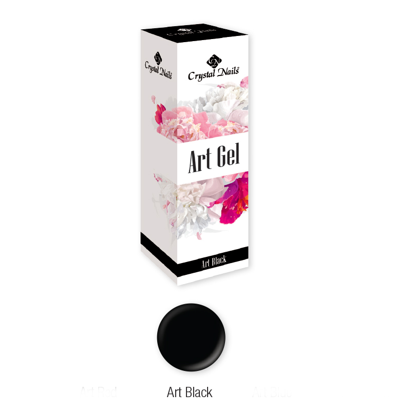 Crystal Nails - Art Gel festőzselé - Art Black (5ml)