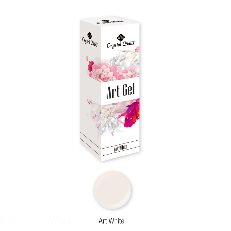 Crystal Nails - Art Gel festőzselé - Art White (5ml)