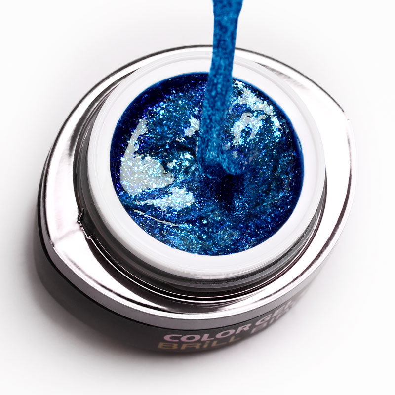 BrillBird - Glamour Gel 5 csillogó kék színes zselé 5ml