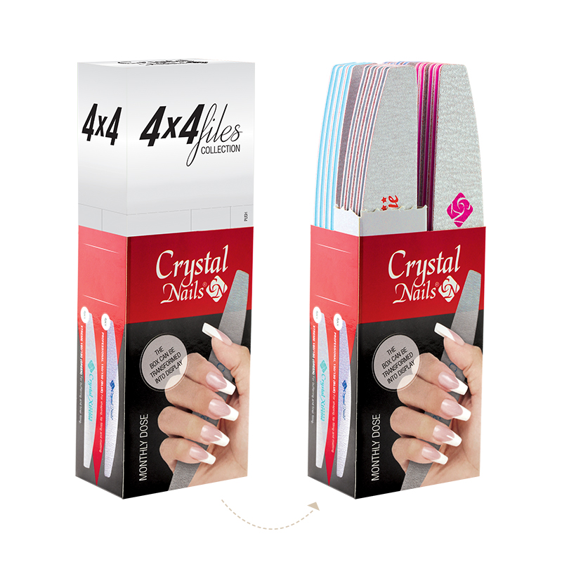 Crystal Nails - 4x4 files reszelő készlet