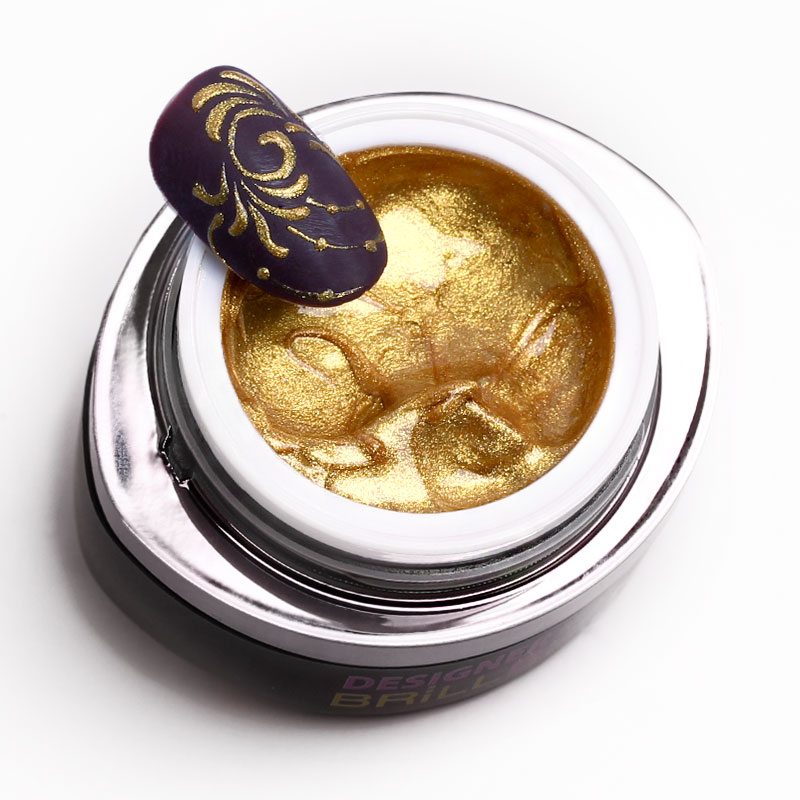 BrillBird - DESIGNER GEL 4 - arany festőzselé (Gold) 3ML
