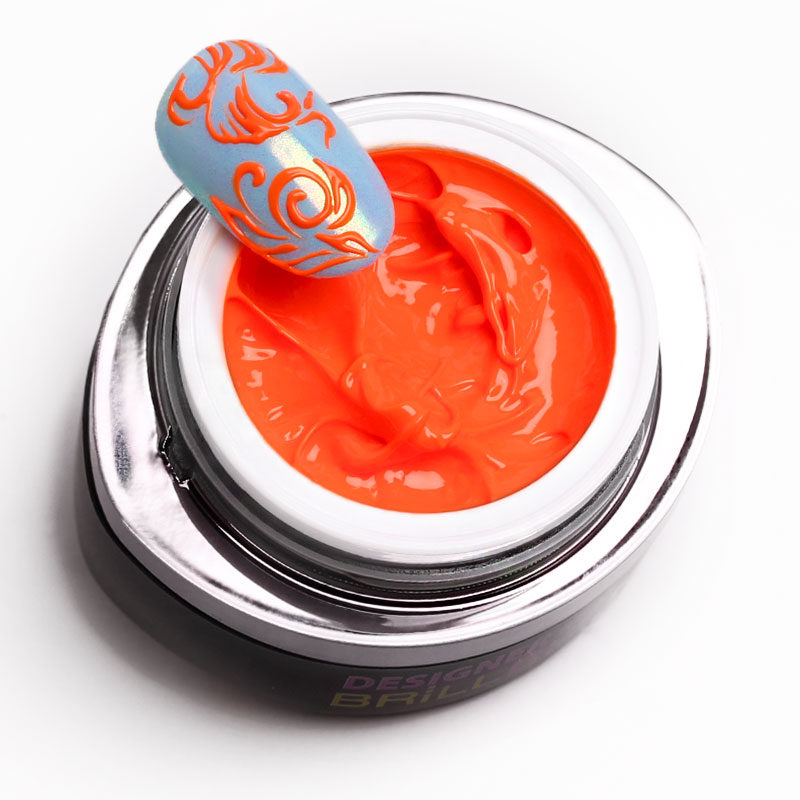 BrillBird - DESIGNER GEL 11 - neon naracs festőzselé (neon orange) 4,5ML