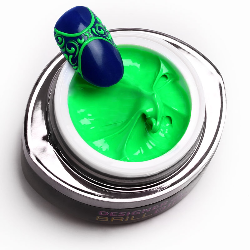 BrillBird - DESIGNER GEL 14 - NEON zöld FESTŐZSELÉ (NEON green) 4,5ML