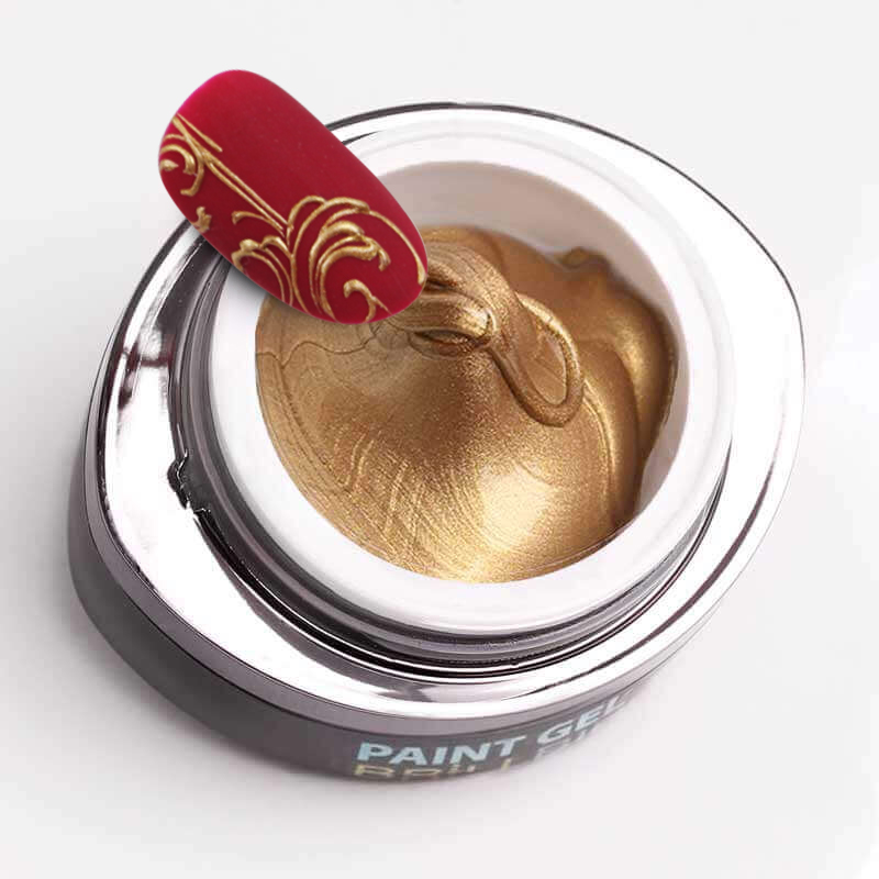 BrillBird - Contour Paint Gel 5 (gold) arany kontúr zselé - 5ml