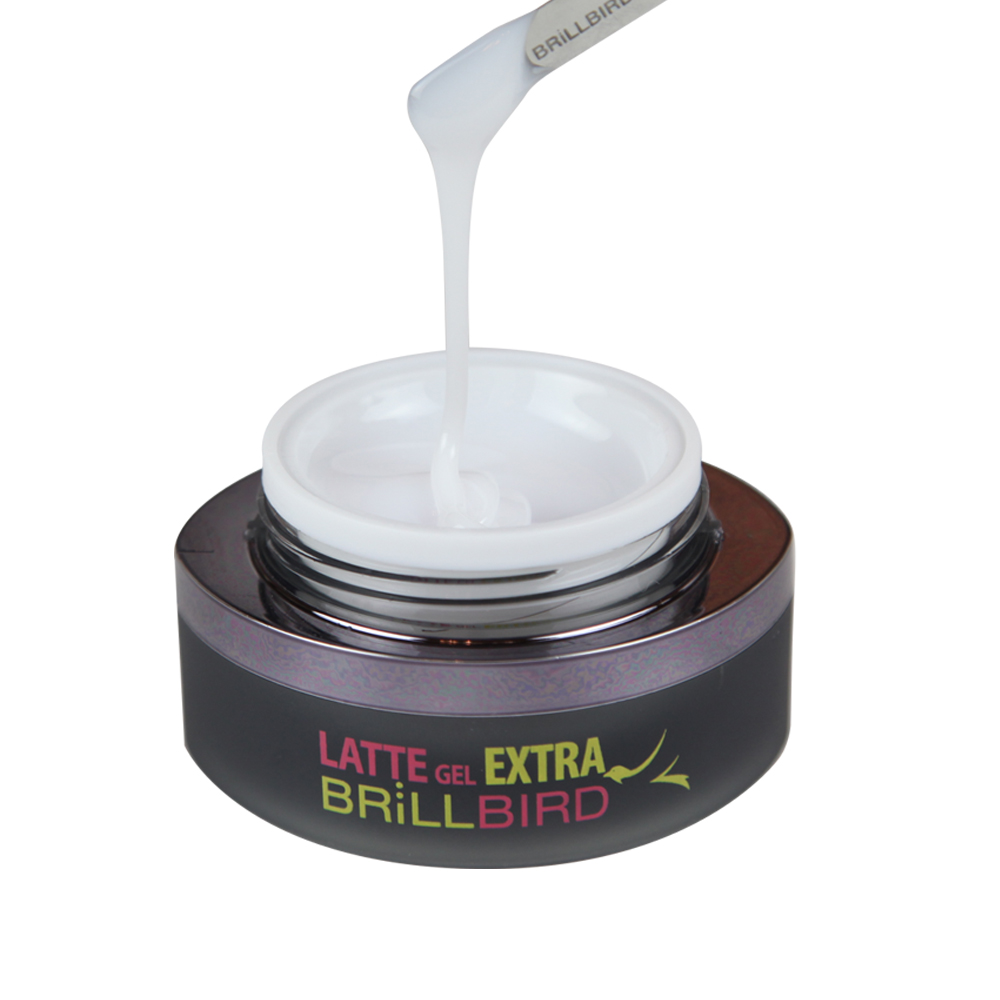 BrillBird - Latte Gel Extra - Latte Műköröm építő zselé 15ml