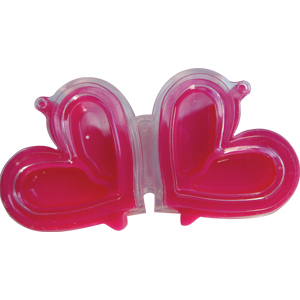 Crystal Nails - Szív strassztartó rózsaszín, kihajtható